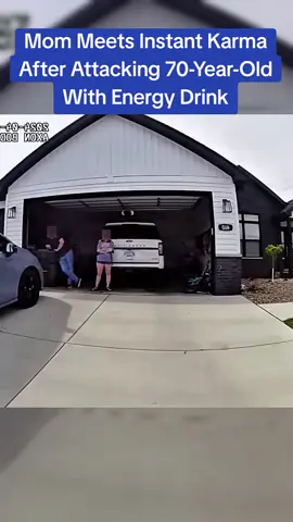 Mom Meets Instant Karma After Attacking 70-Year-Old With Energy Drink #cops #police 