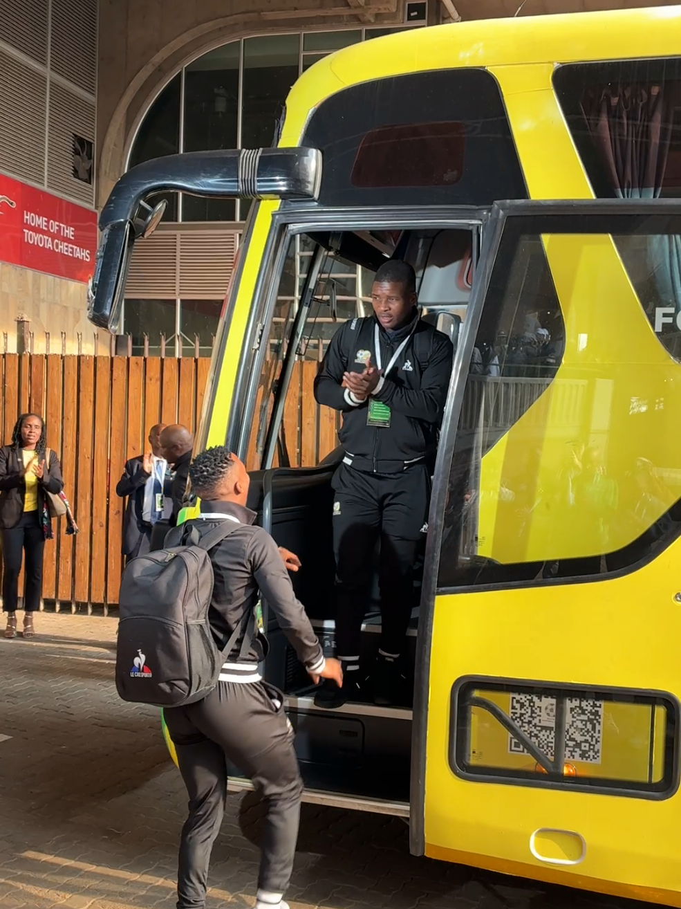 Bafana arrive for their World Cup qualifier against Nigeria... #BafanaBafana #WorldCupQualifier #Nigeria #SuperEagles #Gwijo @Bafana Bafana 