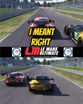slow entry over the kerb locking the inside, plus fast wide exit, he got dragged on the next straight way diving into T1 to pass.#lmu #simracer #lemans #prototype #racingsimulator 