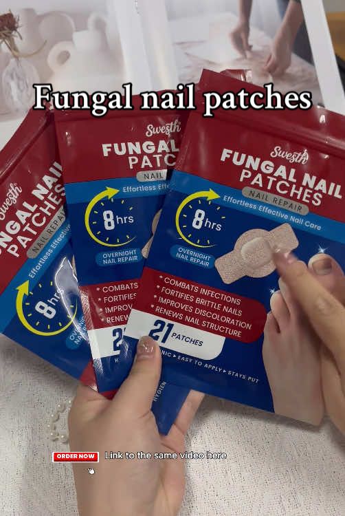 Say goodbye to embarrassing fungal nails! #fungalnailpatches #footbeauty #fyp #nailfungussolution #fyp 