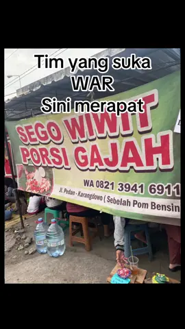 Sego wiwit viral pedan.  Sudah ada yang coba antri ke sini,