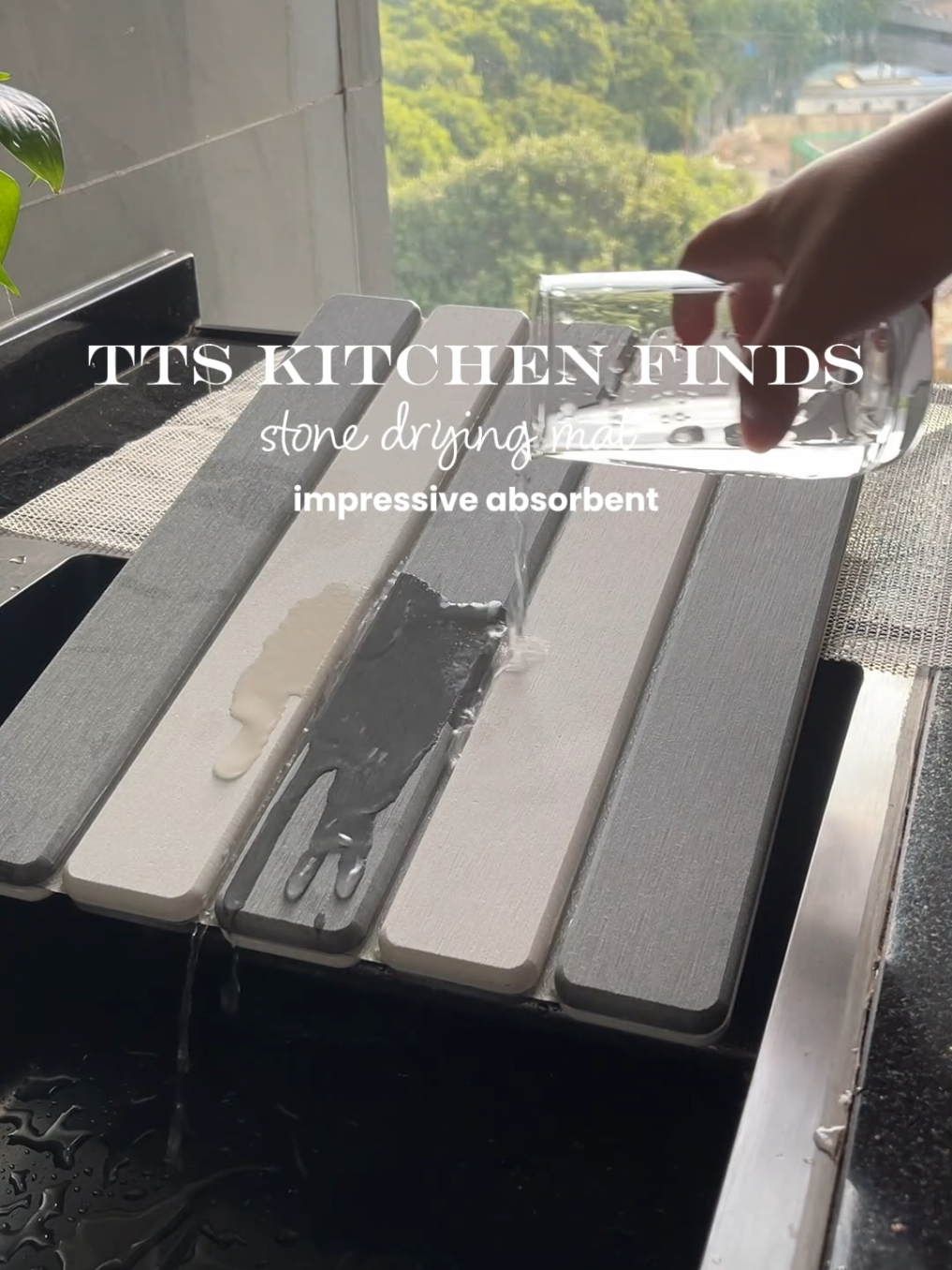 #stonedryingmat #stonedishdryingmat #dishdryingrack #quickdry #absorbent #kitchenfinds #KitchenHacks #trending #fyp 