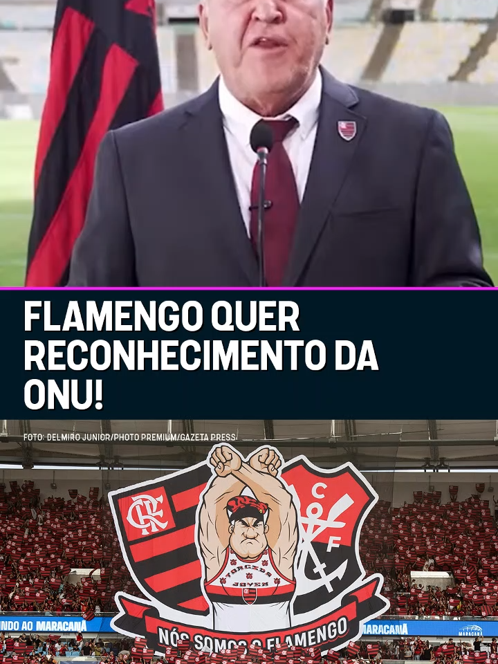 A NAÇÃO RUBRO-NEGRA QUER SER RECONHECIDA PELA ONU! 🔴⚫ Com participação de Zico, Flamengo fez um pronunciamento oficial para pedir a ONU que a torcida rubro-negra seja reconhecida como a primeira 'Nação Simbólico-Cultural do Mundo'.  Crédito: @flamengo #FutebolBrasileiro #Zico #Flamengo #TiktokEsportes