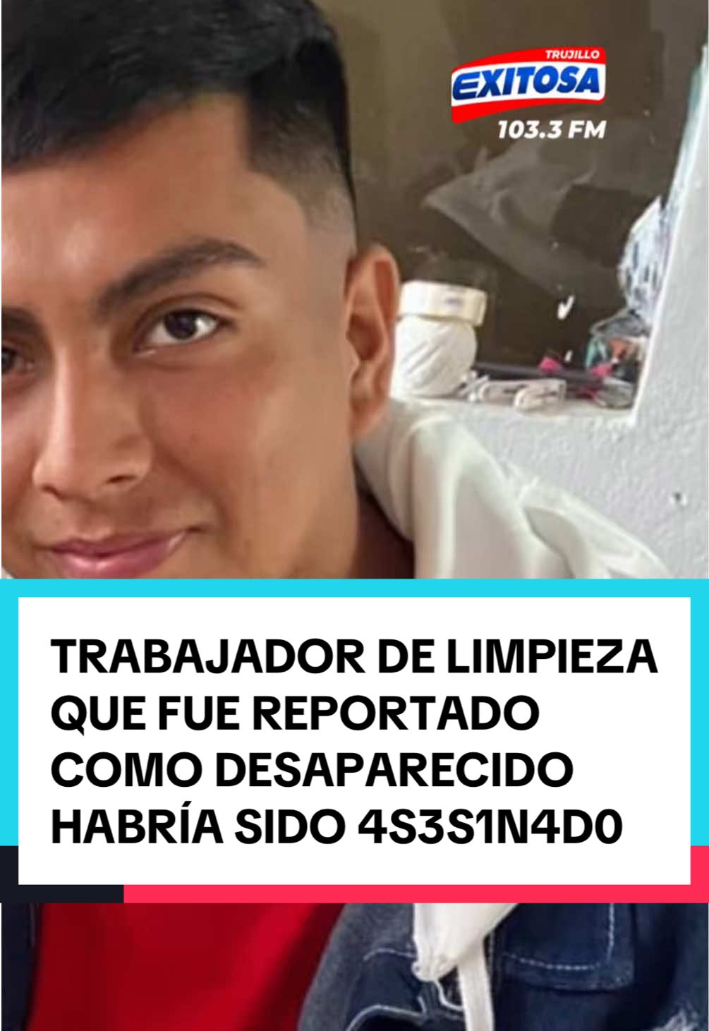 🔵🔴Luis Antícona Gutiérrez fue reportado como desaparecido tras terminar su jornada laboral. Su familia recibió videos donde se observa un presunto cr1m3n y una exigencia de 20 mil soles para entregar el cu3rp0. El hecho ocurrió  el último 4 de septiembre. #ExitosaTrujillo #ExitosaNoticias #Exitosa 