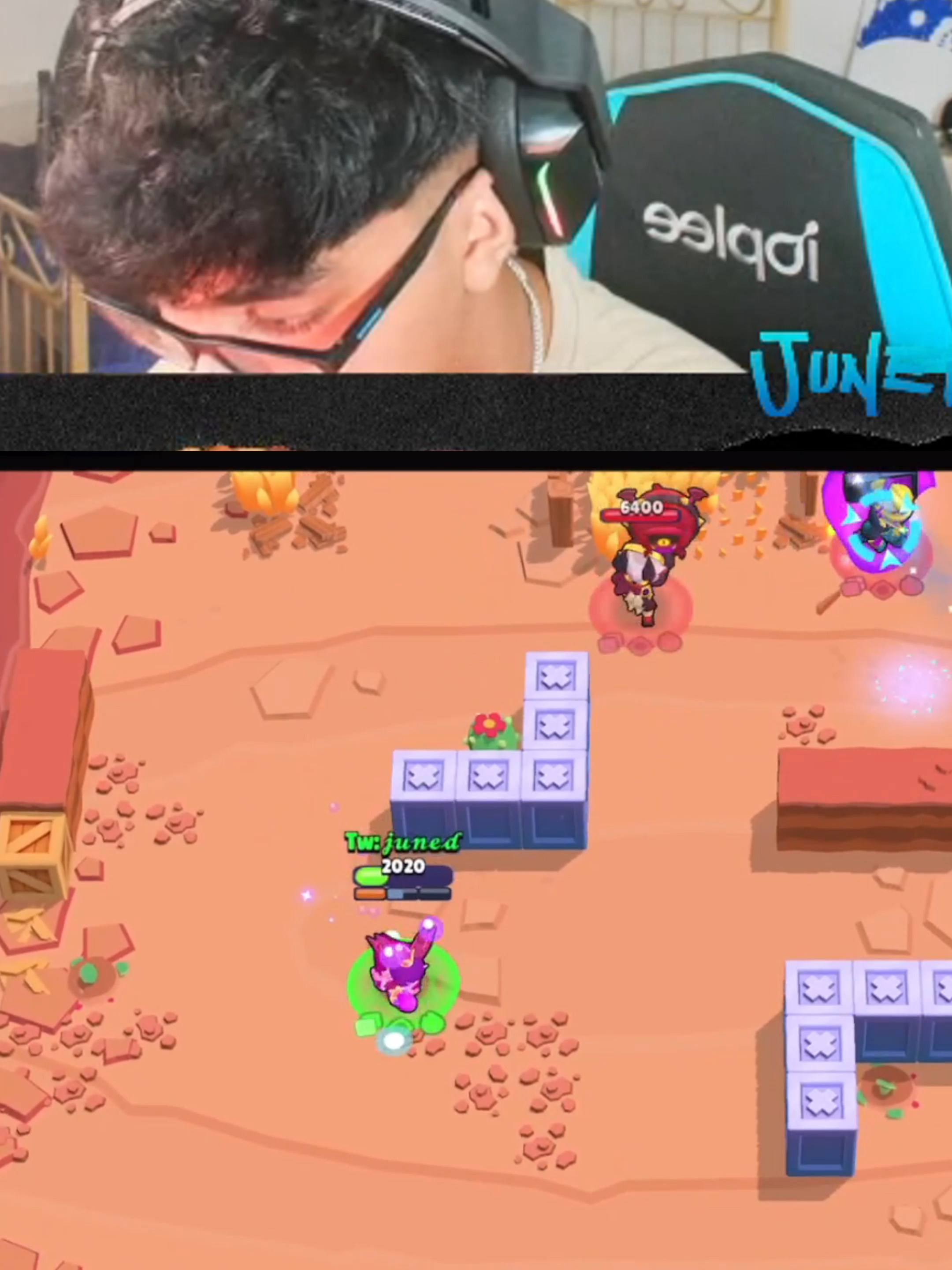 1vs3 mandy#perte #brawl_stars