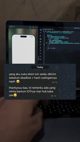 sama sama ka😍🥰 ada yang mau joki coding disini juga? yuk buruan ke jokiproyek.com buat fastresponse. #jokicoding #jokiiot #jokiit #jokiprogramming #jokimurah 
