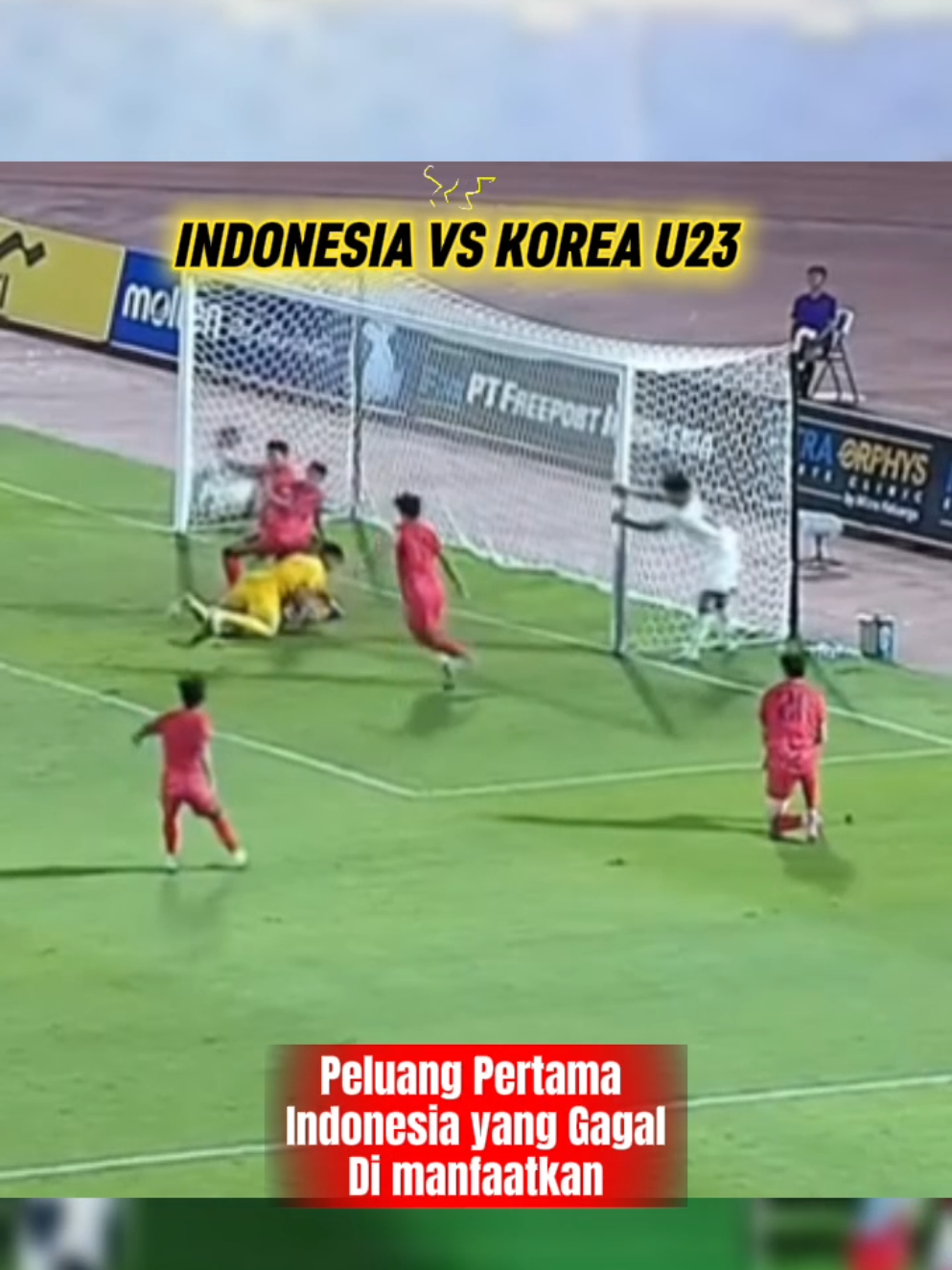 Peluang Pertama Indonesia yang gagal di manfaatkan @sorotan #livestreamingindonesiavskorea #kualifikasipialaasiau23 #jadwalfifamatchday #indonesiavskoreaselatan #jadwalkualifikasipialaasiau232026         