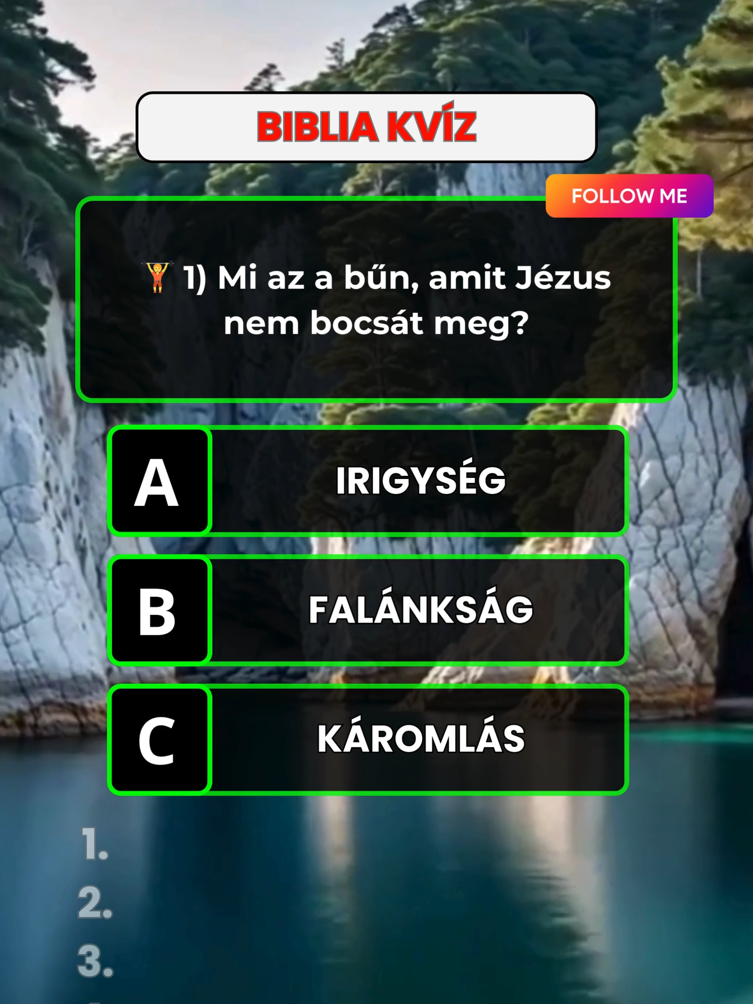 Biblia Kvíz - Sikerül megszerezned mind a 7 pontot? Írd meg kommentbe!👇 #bible #Biblia #jesus #Jézus #quiz #kvíz #quiztime