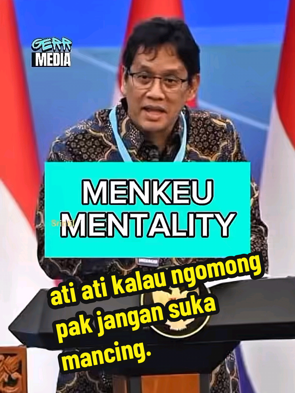 #stitch dengan @Jordy A. Tololiu kalau ngomong di filter pak jangan suka mancing keributan. #mentri #keuangan #mentality #viral 