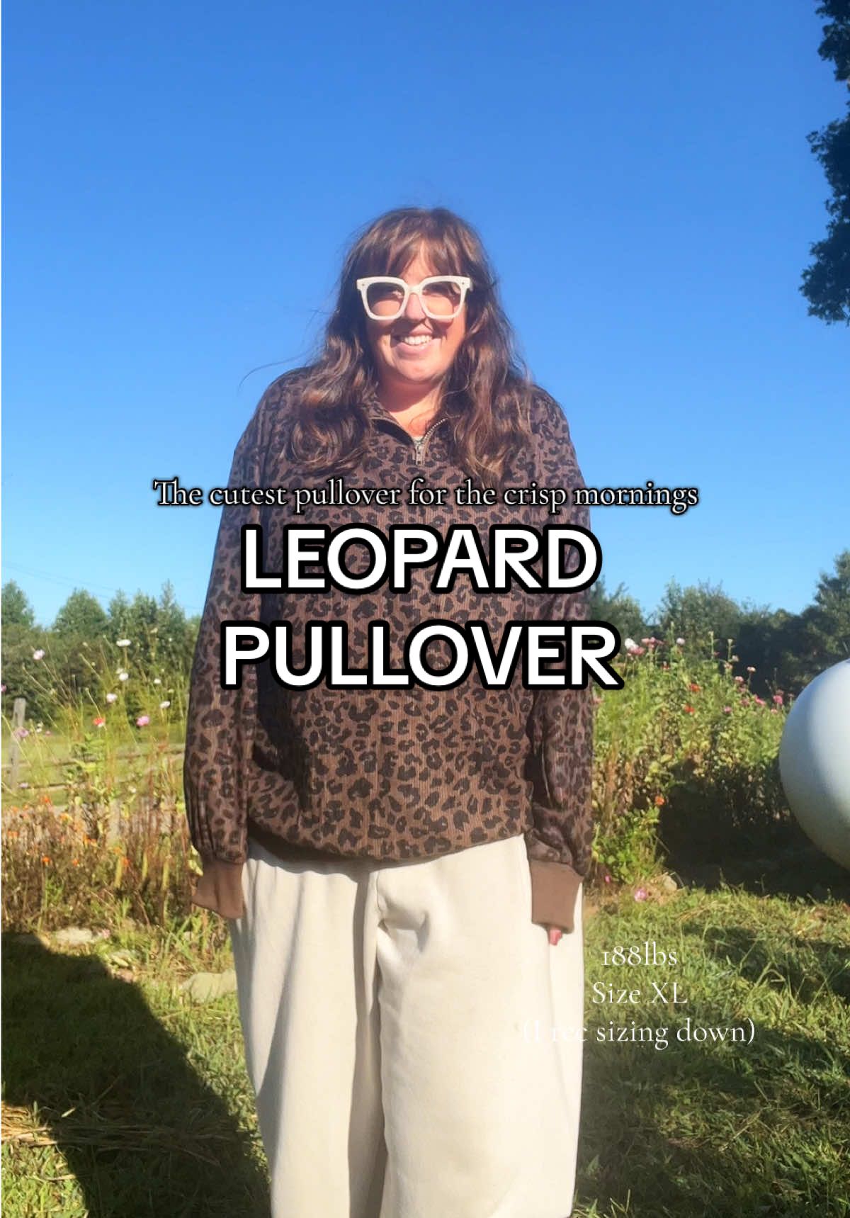 Leopard pullover for the crisp fall mornings! #pullover #leopardprint #crispmornings #fallfit 
