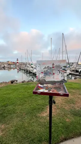 Plein air is a CHALLENGE. Changing lighting, wind, cold, heat, BIRDS 🐦 running out of a color, tripod falling over 