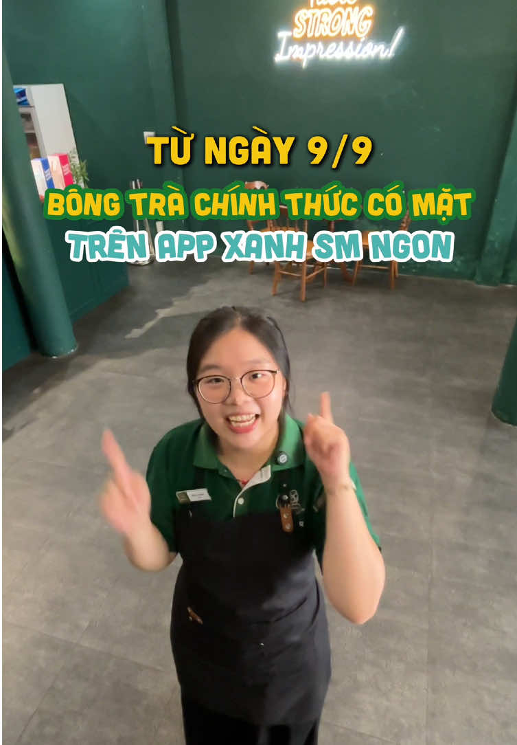Bông Trà chuẩn vị Xanh Ngon hết ý!!! Bông Trà chính thức có mặt trên Xanh Ngon 🩵💚 #bongtra #xanhngon #xanhsm #delivery #fyp 