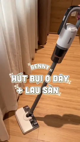 Có cái máy hút bụi lại kết hợp cả lau sàn nó tiện lắm lắmmmm ✨🫶🏻#benny #bennyvietnam #hutbuibenny #viral #mayhutbuikhongday 
