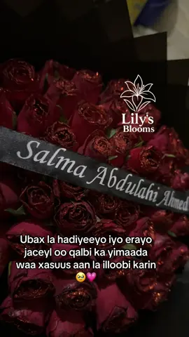 Ilahey ha isku barakeeyo inta isjacel❤️🥺#lillysblooms #realflowers #deliveryMuqdisho #Nairobiflowers💐 #