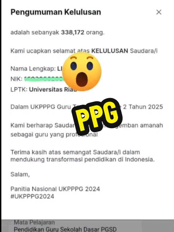 cek kelulusan ppg #kelulusanppg #ppg  #ppgpdalamjabatan  #cekkelulusanppg  #ppgdaljab 