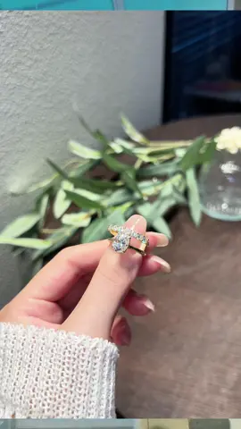 10/10Moissanite~This oval ring truly exudes a 