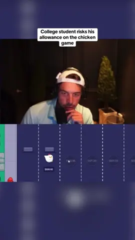 College student risks his allowance on the chicken game #kickstreaming 
