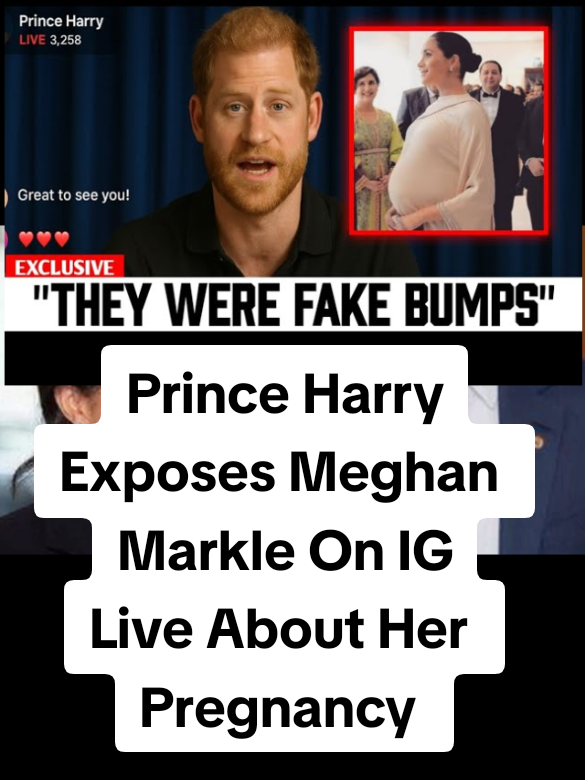 Prince Harry Exposes Meghan Markle On IG Live About Her Pregnancy #princeharry #meghanmarkle #meghan #britishroyalfamily #britishroyalty 