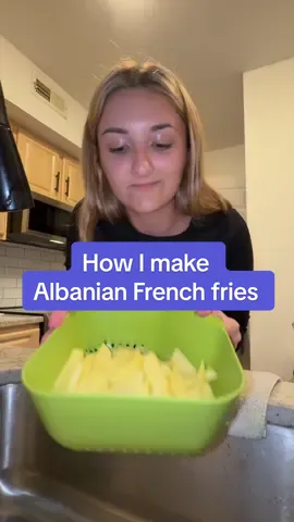 This is one of my favorite and easiest recipes, Albanian french fries #food #erakolli #albania #cook #shopping