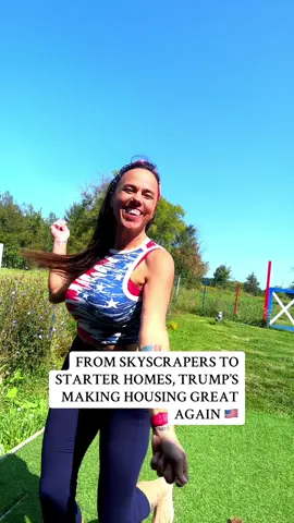 FROM SKYSCRAPERS TO STARTER HOMES, @President Donald J Trump MAKING HOUSING GREAT AGAIN #christenakincaid #magaqueenoftiktok 