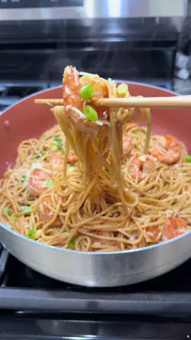 Don’t knock until you try heffaa!  Vietnamese shrimp garlic noodles recipe….Everyone has their own and this is my. This dish is not made to be saucy. You can double up the recipes .  Recipe for shrimp:  •1 lbs peeled and deveined shrimp  •1 tablespoons butter  •1 tablespoons fresh garlic  •1/2 teaspoons garlic powder  •1/2 teaspoons onion powder  •1/2 teaspoons ground pepper  •1/2 teaspoons paprika  •1/2 teaspoons garlic salt  •greens onion  Don’t overcooked  Recipe for noodles:  •1/2 lbs uncooked spaghetti  (follow cooking directions on box) •1 tablespoons olive oil  •1 tablespoons butter  •2-3 tablespoon fresh garlic  •2-3 tablespoon shallot  •1 tablespoons oyster sauce  •1/2 tablespoon soy sauce  •1/2 tablespoon fish sauce (3 crabs brand) •1/2 tablespoon dark soy sauce  •1/2 tablespoon sugar  •1/2 teaspoons ground pepper  •1 teaspoons msg  •Parmesan cheese  •green onions  #nuocmamafoods #garlicnoodles #noodle #garlic #garlicshrimp       