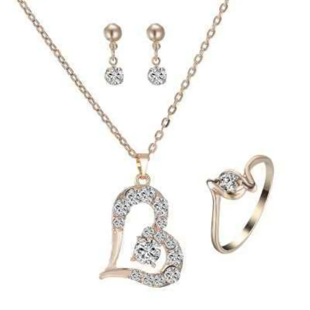 DEXTKART: Heart Pendant Jewelry Set SHOP NOW: https://dextkart.com/products/heart-pendant-jewelry-set 20.99 USD