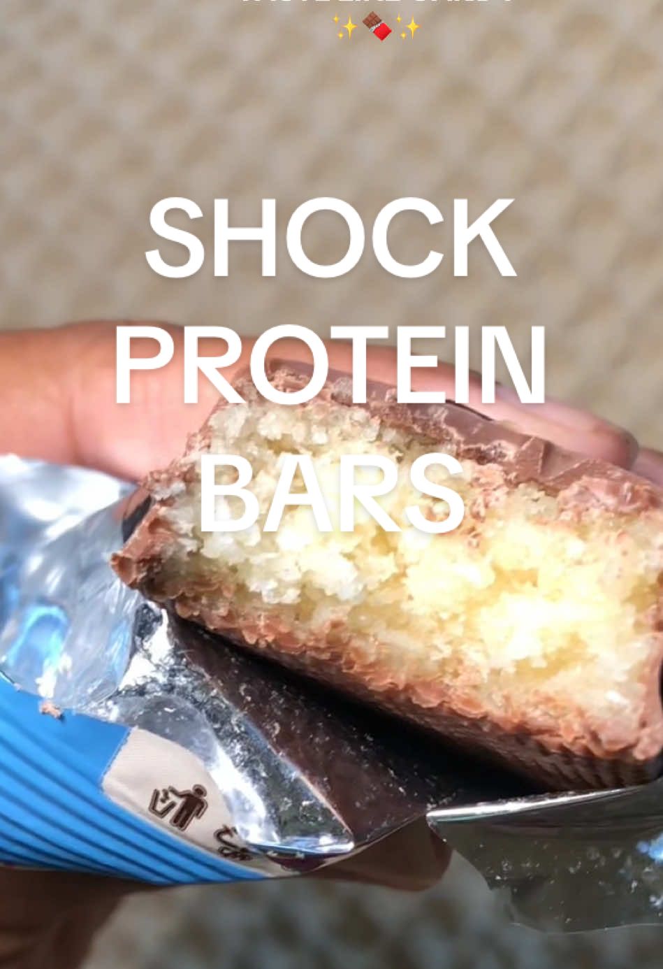 These are hands down the tastiest protein bars I’ve ever tried. I’m a sucker for tasty snacks I can eat on the go so if you’re a fan if PROTIEN. Are that actually taste like candy then go ahead and add to your cart #proteinsnack #proteinbars #shockbars #candybar #foodinfluencer 