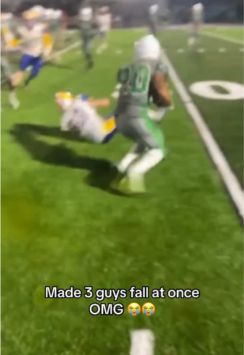 THEY WENT FLYING. 😂🤯 (@X) #football #highschoolfootball #CollegeFootball #nfl 