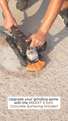 Concrete Surface Grinder Sander 1500W, MAXXT 5 Inch Angle Grinder Set 1000-8500RPM 7 Speed Adjustments, Concrete Sander with Removable Guard for Polishing #Diytools #Powertools #Cordless #Caulkinggu