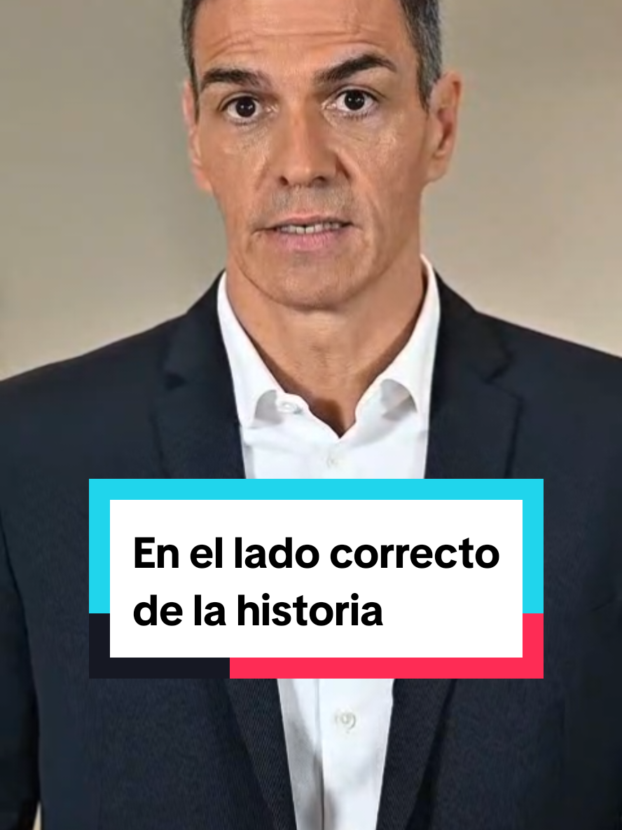 España está y estará en el lado correcto de la historia. #Palestina #Gaza #GobiernoDeEspaña 