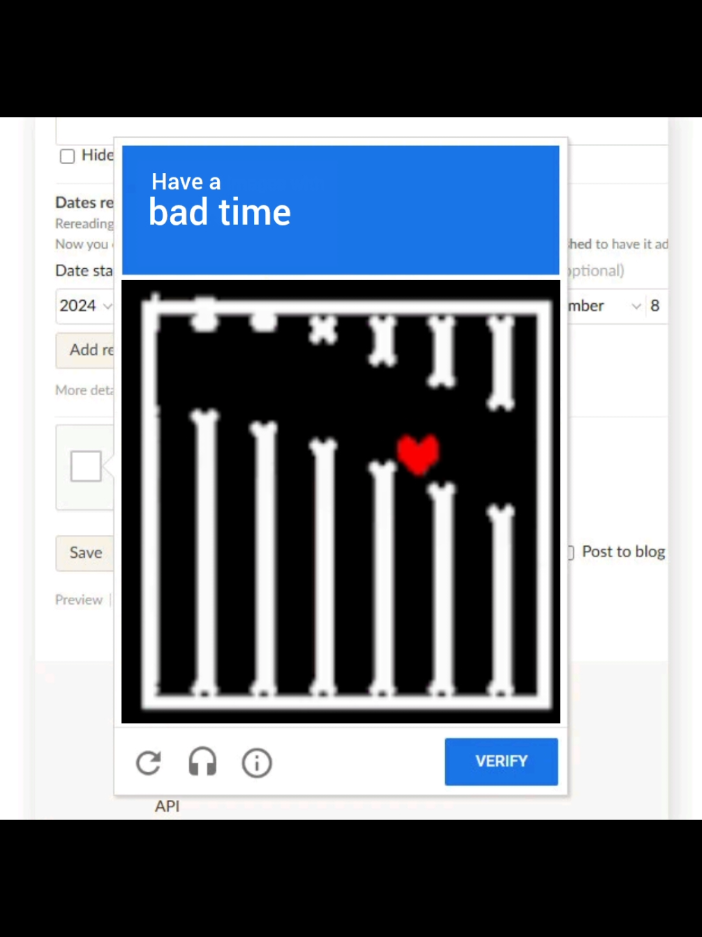 you know what, maybe i don't need to submit after all  #undertale #megalovania #sans #captcha #badtime 