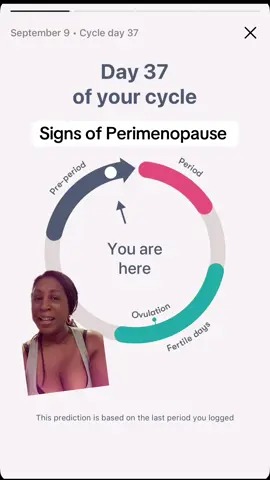 #greenscreen This is one of the first recognizable signs of #perimenopause. Do you track your cycles?