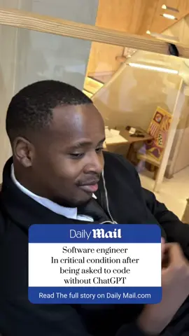 Breaking news software engineer in critical condition after being asked to code without using ChatGPT #CapCut #vibecoding #softwareengineer #fyp #breakingnews 