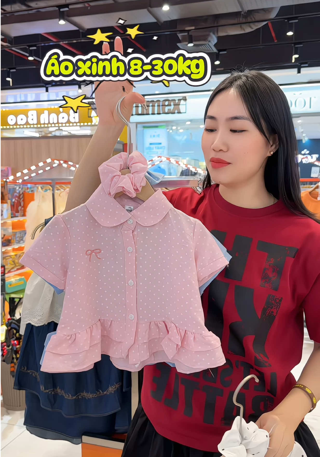 Một chiếc áo xinh cần được thêm vào tủ đồ của con các mẹ ơiii #thoitrangtreem #thoitrangbegai #aoxinhchobe #aochobe #maym52mevoi 
