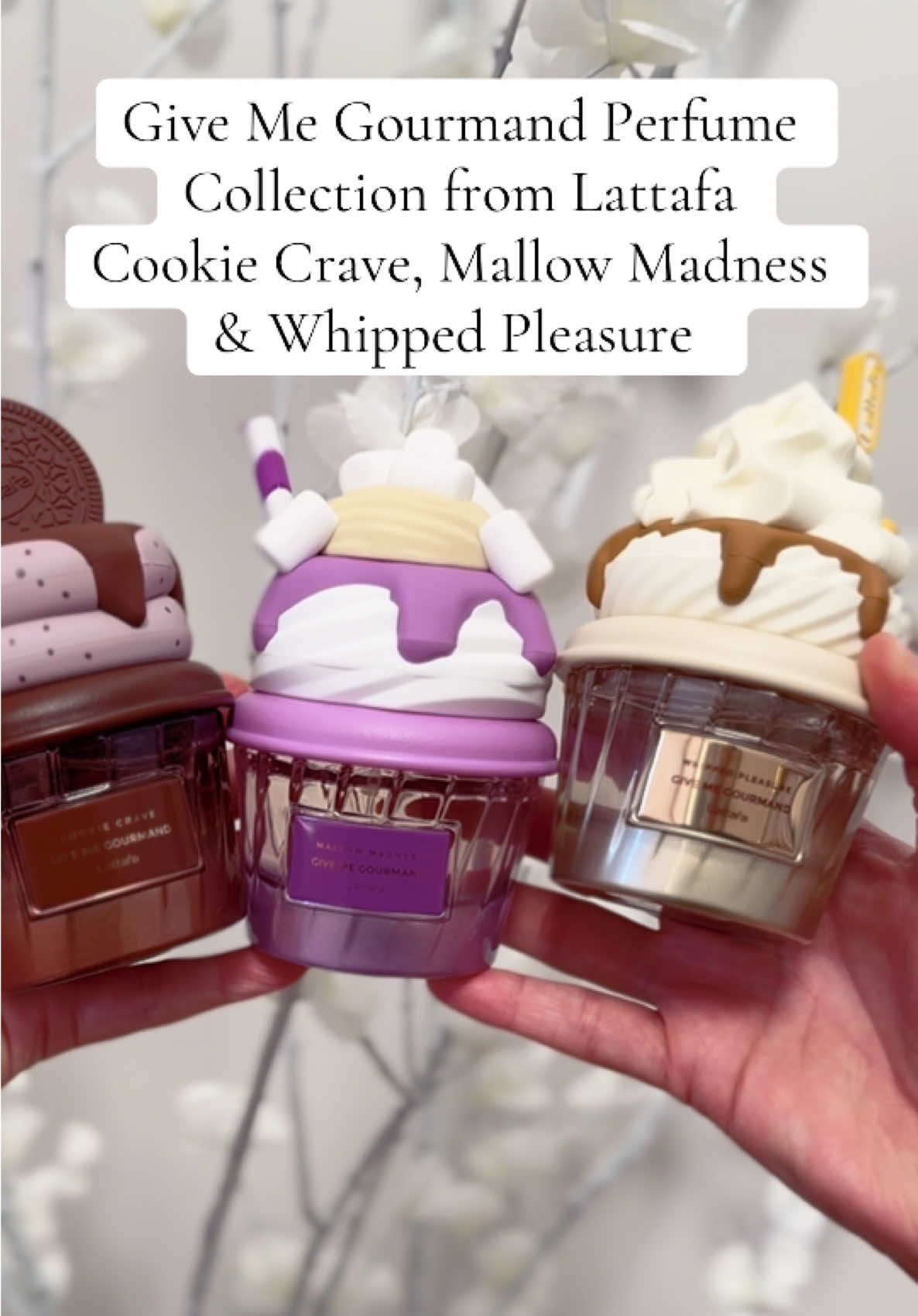Rapid Fire Review of the Lattafa Give Me Gourmand Collection! #lattafacookiecrave #lattafagivemegourmand #lattafaperfume #lattafamallowmadness #lattafawhippedpleasure 