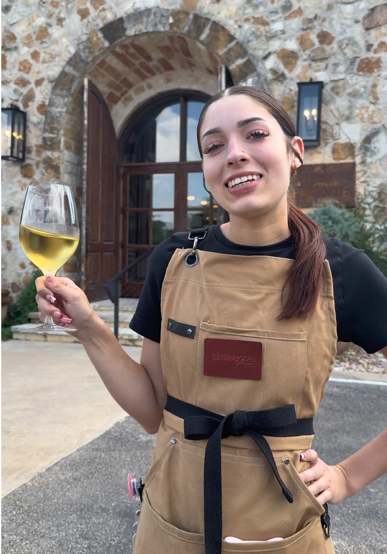 Day one of throwing wine at our boss 🫶 Ty @Deer Island Golf for the idea 😏 #wine #guess 