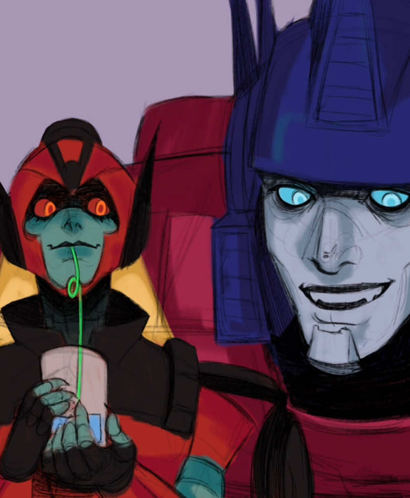 optimus trying to learn earth slang but fails horribly to look cool in front of the maltos and just looks stupid as fuck  #transformers #transformersart #optimusprime #transformersearthspark #digitalart 