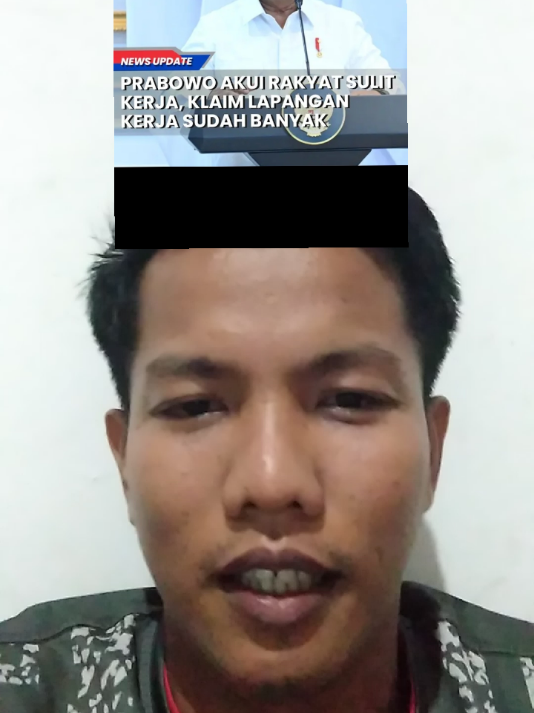 Prabowo tentang lapangan pekerjaan  #fy 