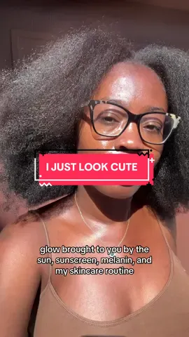 TikTok picked the sound 😂💁🏾‍♀️ . . . . . . . #glowingskin #blackwomen #naturalhair #healthyskin #sunscreen 