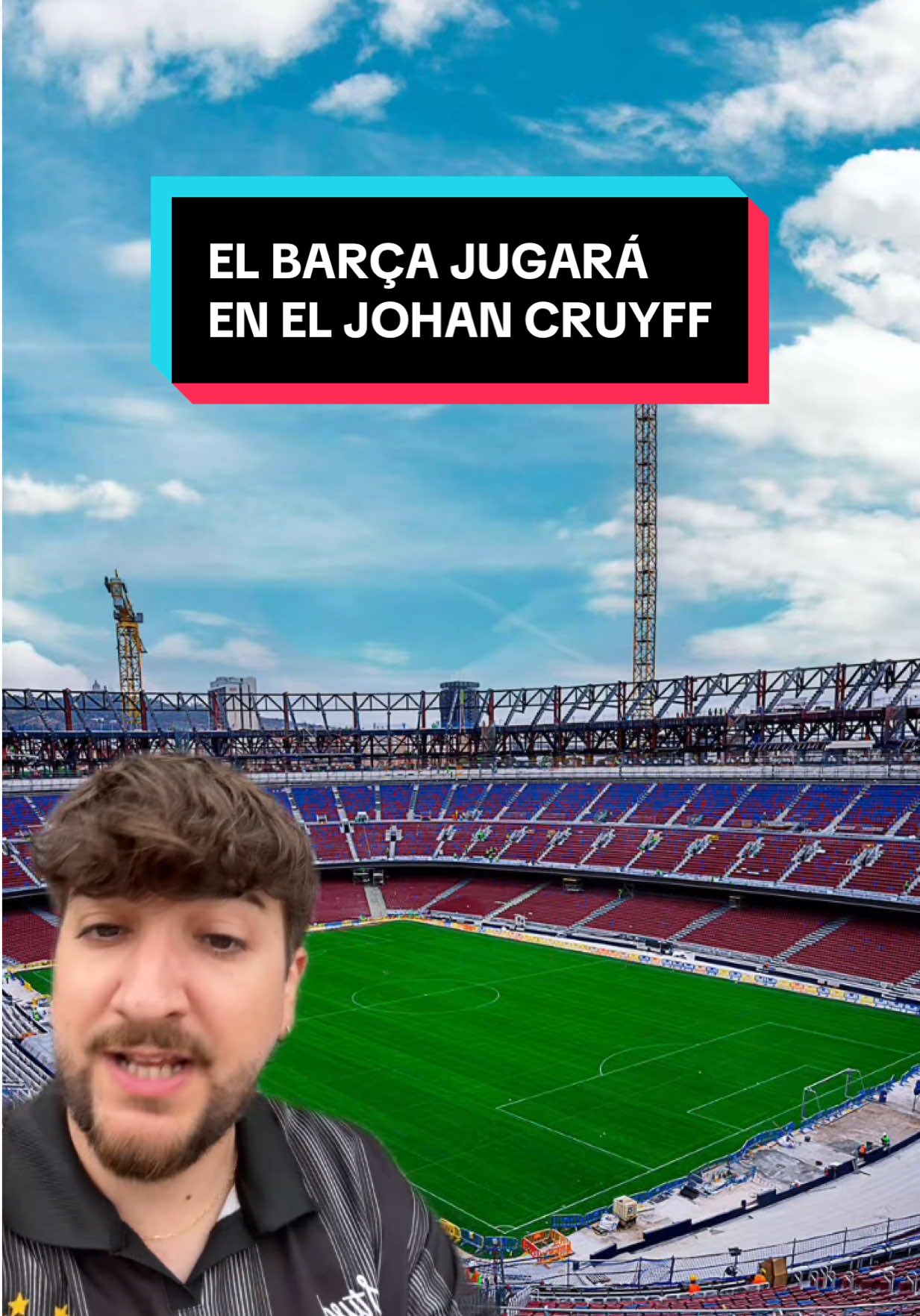 El Barça jugará en el Johan Cruyff #tiktokfootballacademy #fcbarcelona #campnou 