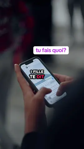 Si une fille te dit tu fais quoi ? Répond plutôt avez ces phrases #séduction#techniquesecrete#lepouvoir#gamemantale#phychologie#relationhommefemme#techniquededrague#drague#amoureux#amie#ami#petitamie#femme#hommecharismatiquesurpuissant#relation#amour#fypviral#visibilitesurtiktok  