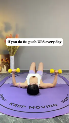 Four dumbbell exercises at home to get a good body#girls #tiktok #homeworkout #exercise #sports 