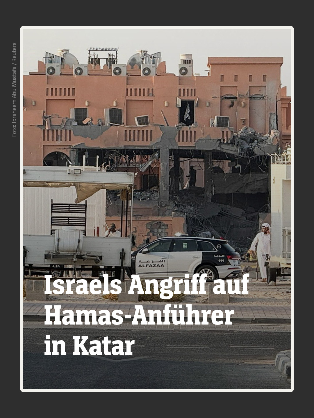 Erste Videoaufnahmen zeigen #Doha nach Israels Luftangriffen. Das Ziel seien Hamas-Führer gewesen, heißt es. Die Regierung Katars verurteilte die Attacke. Mehr dazu lest ihr auf SPIEGEL.de unter dem Link.