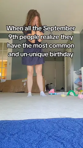 I guess everyone's parents were having fun at the Christmas parties. #commonbirthday #september9 #birthday 