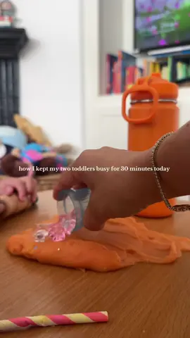 Hide and seek with play dough!! Used from a local homemade brand here in San Diego @ImagiDough #toddlerplay #toddleractivities #sensoryplayideas #toddlermom #sensoryplay 