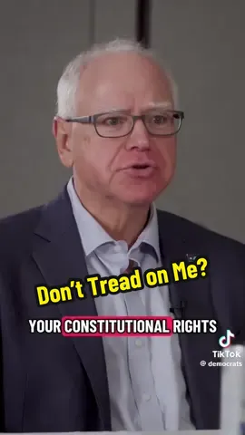 Governor Tim Walz makes a great point here in regard to the “Don’t Tread on Me” people who for the most part have remained silent and unresistant to Trumps assault on individual and states rights.  #timwalz💙💙💙💙💙 #donttreadonme🐍 #donttreadonme🇺🇸 #maga #trumpsupporters 
