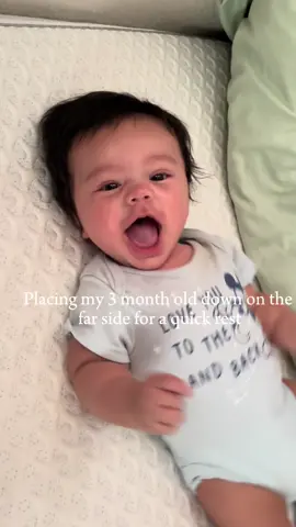 He can’t even roll yet idk how he manages to do this 😭😭  (Ignore my makeup on his shirt) #3monthsold #scooting #baby #fyp #nopersonalspace 
