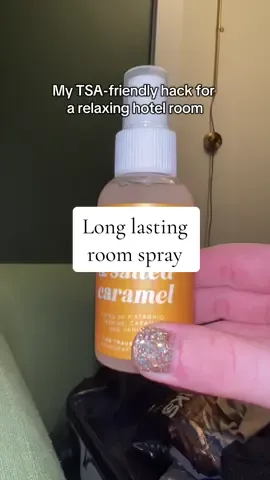 Honestly one of my favorite travel hacks! Something about coming back to your room after a long day and it smelling salted caramel & pistachio 🤤 @CE Craft Company #roomspray #smellgood #travelhack #traveltips #solofemaletraveler 