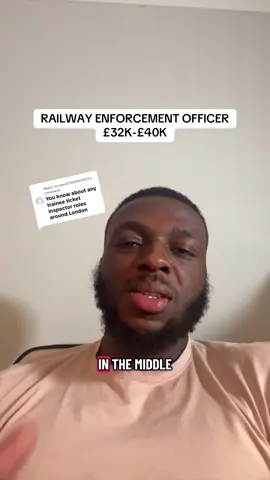 Replying to @user57955903973 Railway Enforcement Officer role inside / outside of London paying £30k-£40k for South Eastern Railway. I’m just joking btw, it’s a good one to go for #londonjobs #jobsearch #uberdriver #busdriversoftiktok #careerchange