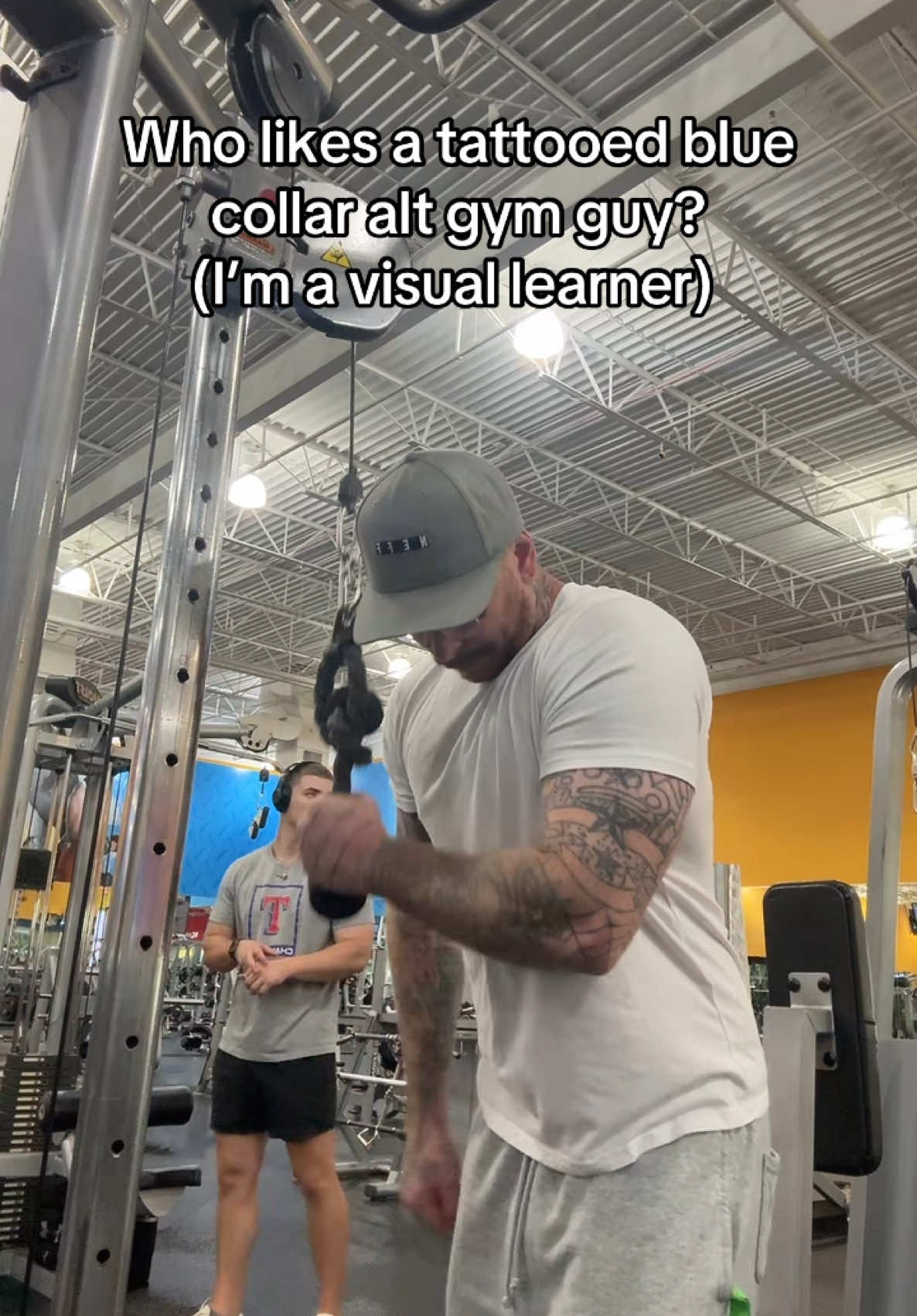 I pick things up and put them down #alt #alttiktok #tattoo #gym #bluecollar 